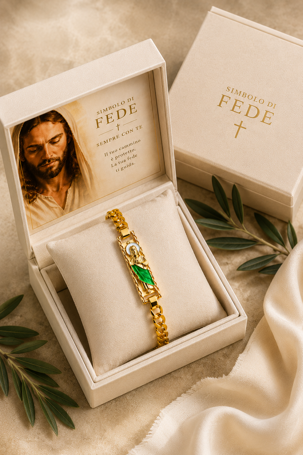 Bracciale Eterna Fede - Simbolo di Eleganza e Spiritualità