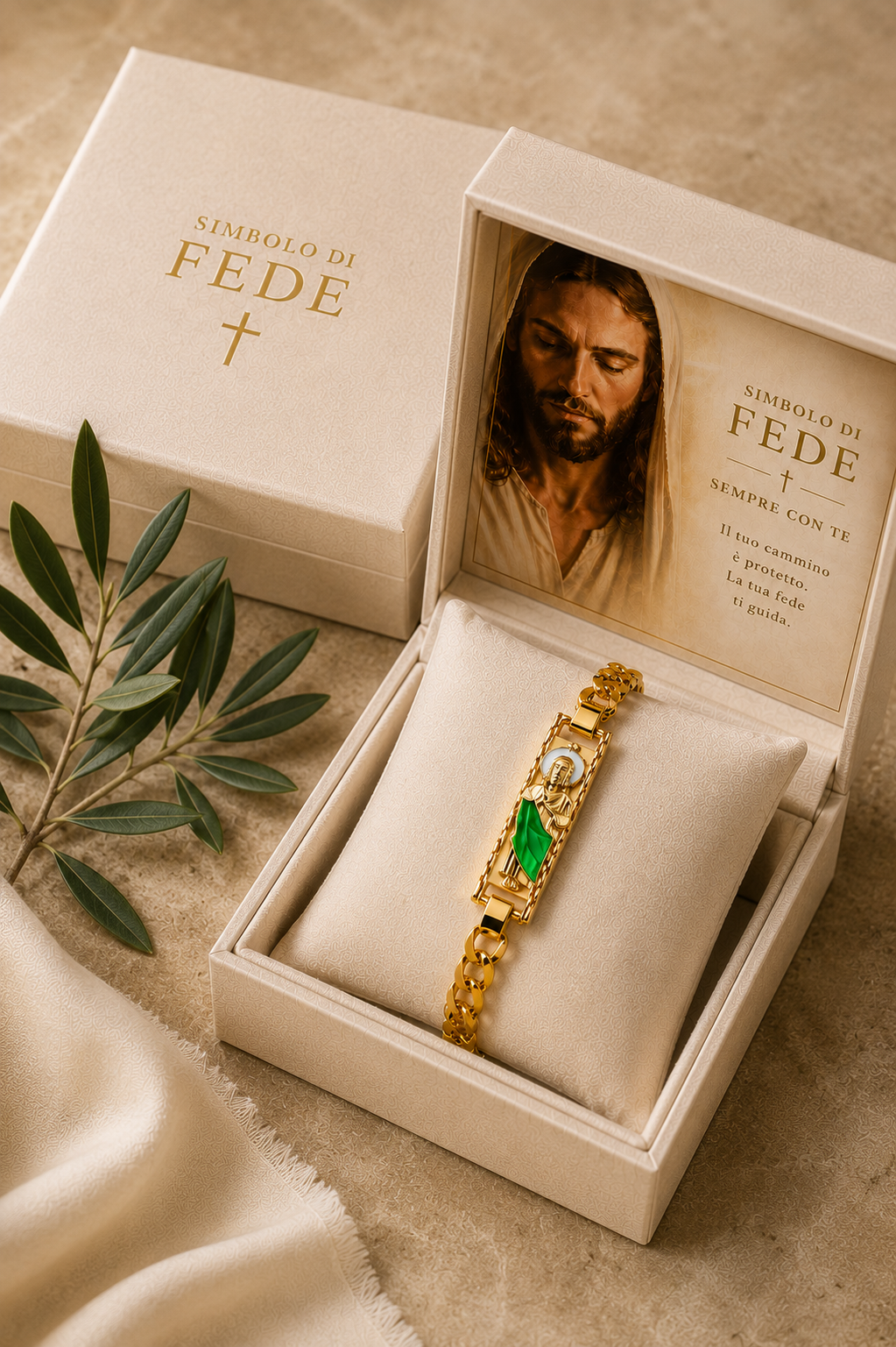 Bracciale Eterna Fede - Simbolo di Eleganza e Spiritualità