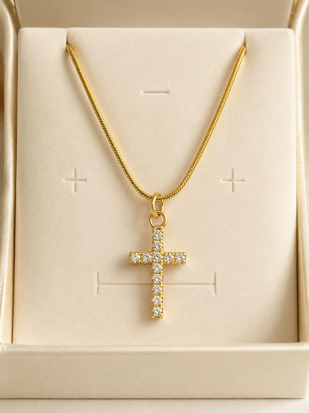 Collana Croce Eterna™ | Eleganza, Fede e Luminosità